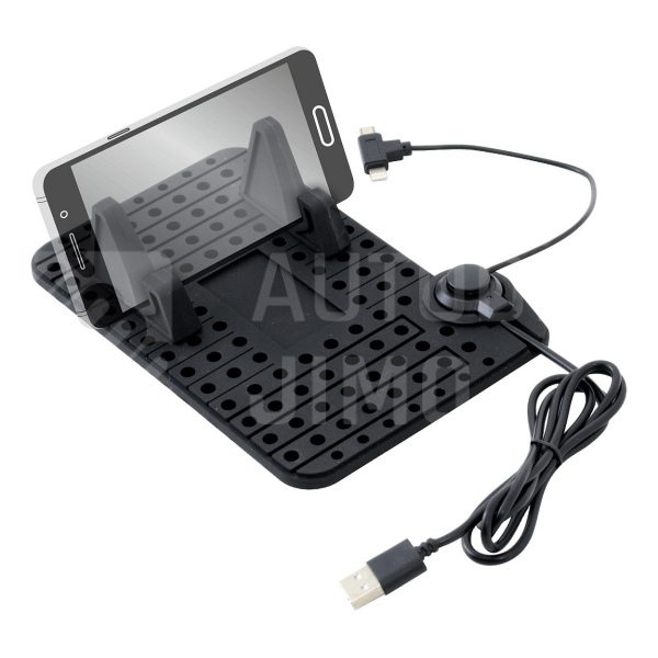 Držák telefonu s podložkou a kabelem micro USB