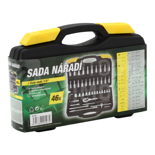 Gola sada 1/4" 46 dílů