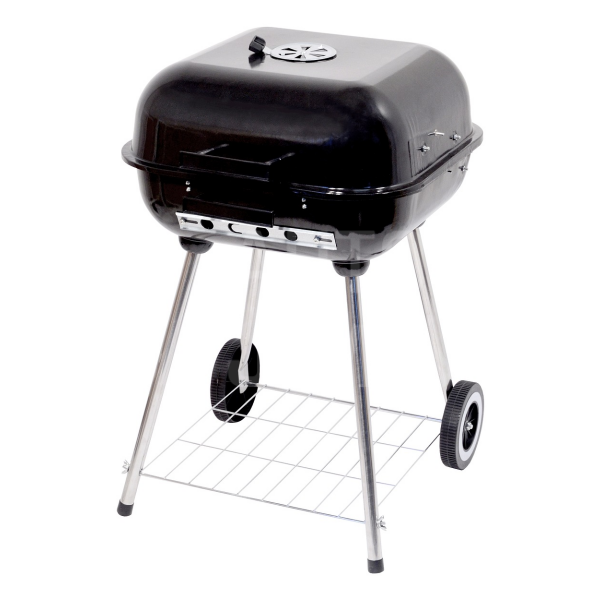 Gril na dřevěné uhlí obdélníkový TRAPANI 46cm