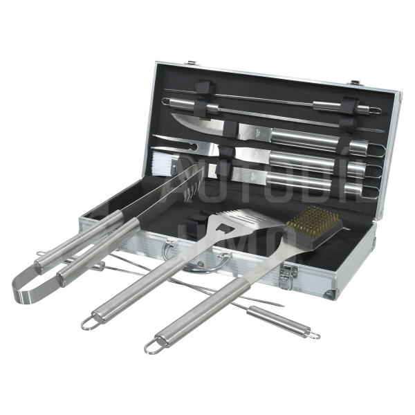 Grilovací nářadí sada 11ks ALU kufřík