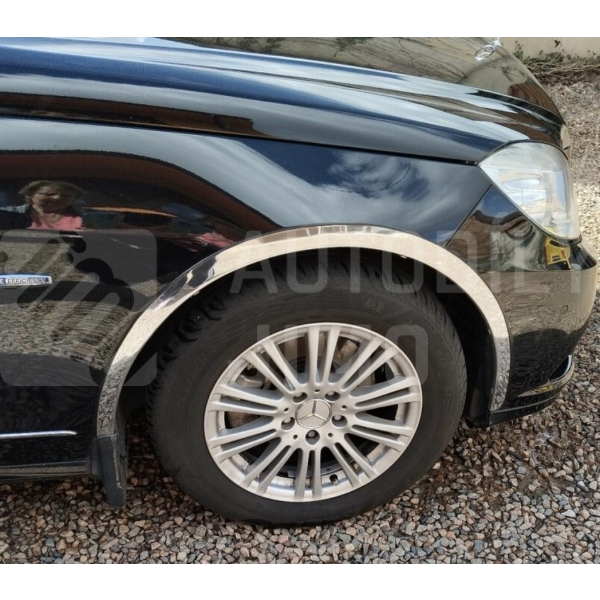 Lemy blatníku Mercedes-Benz E W212 2009-2016 - v provedení leštěný nerez