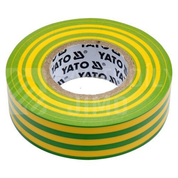 Izolační páska elektrikářská PVC 19mm / 20 m žluto-zelená