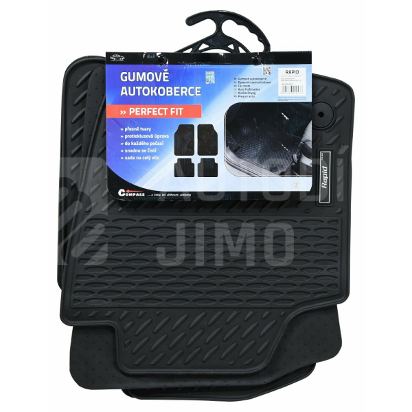 Koberce gumové Škoda Rapid PERFECT FIT s fixací Koberce gumové Škoda Rapid PERFECT FIT s fixací