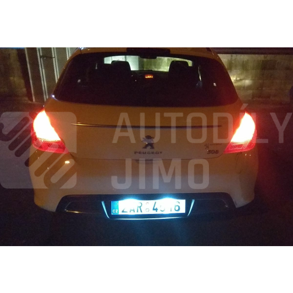LED osvětlení SPZ PEUGEOT 307, 308, 407,  CITROEN C3, C4 LED