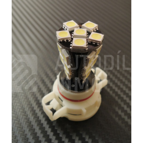 LED žárovka H16 12V 21led diod SMD 5050, CANBUS, bílá 6500K LED žárovka H16 12V 21led diod SMD 5050, CANBUS, bílá 6500K
