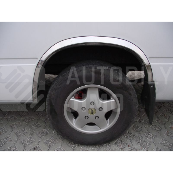 nerezové lemy blatníků VW LT-tři druhy povrchu