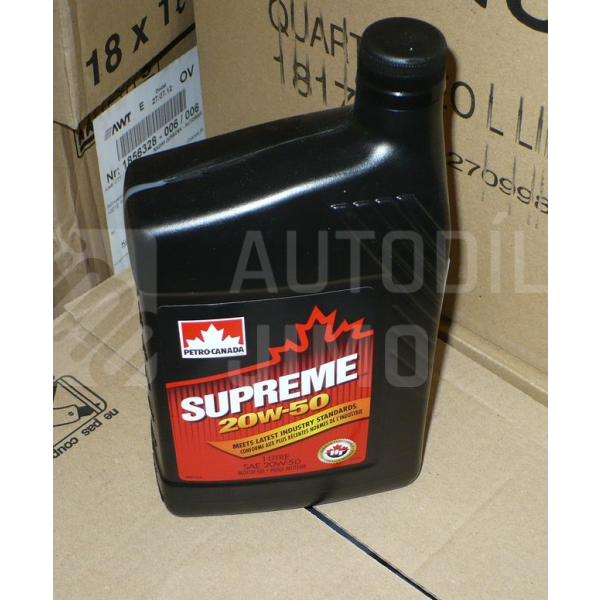 Motorový olej Petro Canada Supreme SAE 20W-50 1L Motorový olej Petro Canada Supreme SAE 20W-50 1L