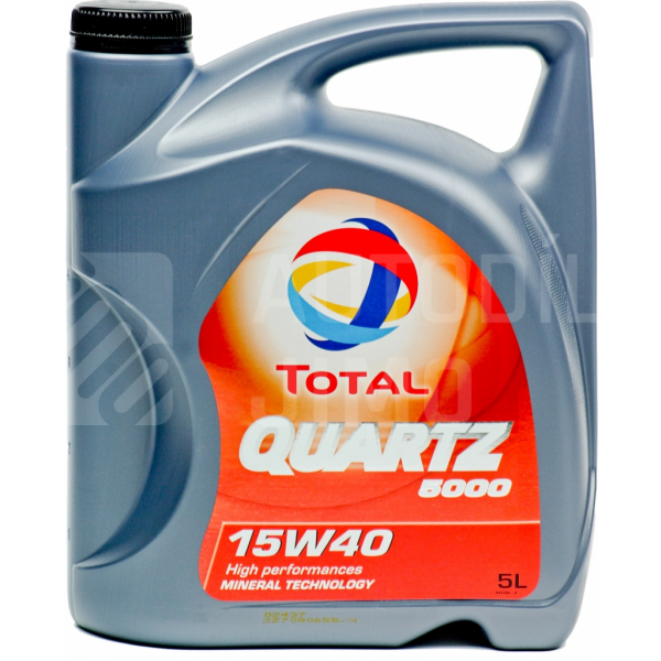 Motorový olej TOTAL QUARTZ 5000 15W-40 5l Motorový olej TOTAL QUARTZ 5000 15W-40 5l