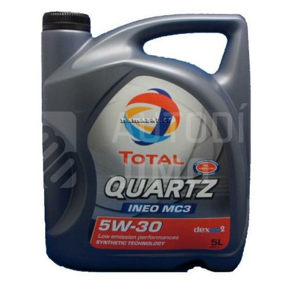 Motorový olej TOTAL QUARTZ INEO MC3 SAE 5W-30 5l Motorový olej TOTAL QUARTZ INEO MC3 SAE 5W-30 5l