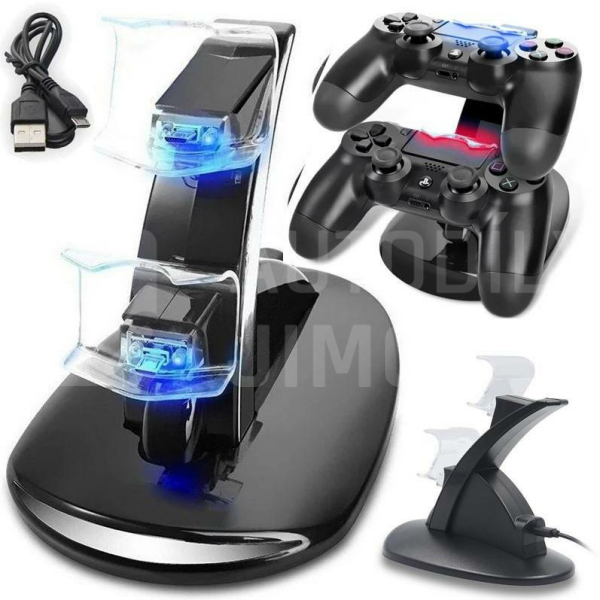 Nabíjecí stanice pro nabíjení 2ks PS4 gamepadů Nabíjecí stanice pro nabíjení 2ks PS4 gamepadů