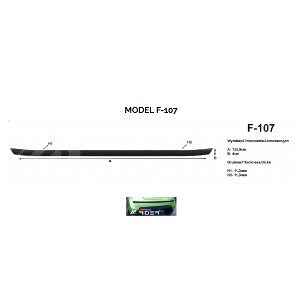 Ochranná lišta na nárazníky 136 cm Ochranná lišta na nárazníky 136 cm