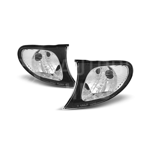 Přední blinkry, směrová světla BMW E46 01-05 - černé Přední blinkry, směrová světla BMW E46 01-05 - černé