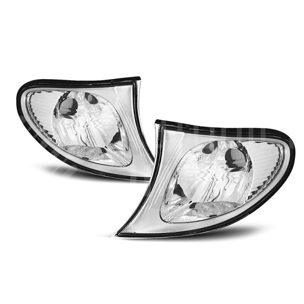 Přední blinkry, směrová světla BMW E46 01-05 - chromové Přední blinkry, směrová světla BMW E46 01-05 - chromové