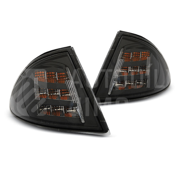 Přední blinkry, směrová světla BMW E46 98-01 - LED černé Přední blinkry, směrová světla BMW E46 98-01 - LED černé