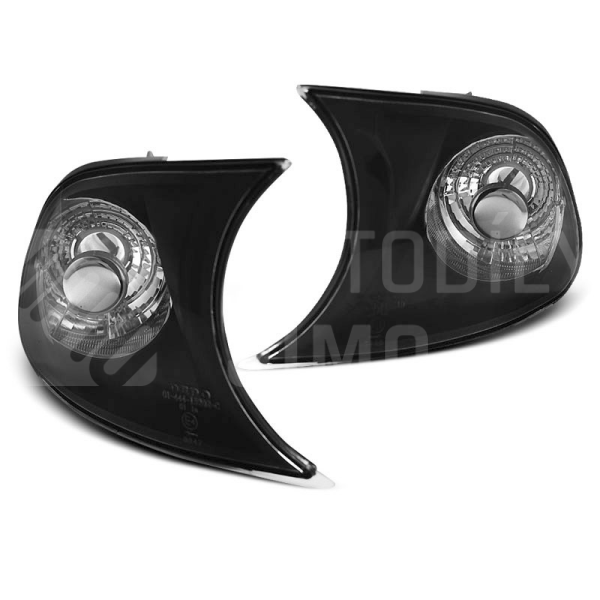 Přední blinkry, směrová světla BMW E46 99-01, coupé, cabrio - černé Přední blinkry, směrová světla BMW E46 99-01, coupé, cabrio - černé