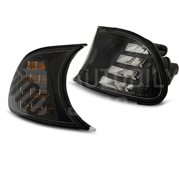 Přední blinkry, směrová světla BMW E46 99-01, Coupé, Cabrio - LED černé Přední blinkry, směrová světla BMW E46 99-01, Coupé, Cabrio - LED černé