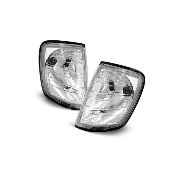 Přední blinkry, směrová světla Mercedes W124 85-95 - chromové