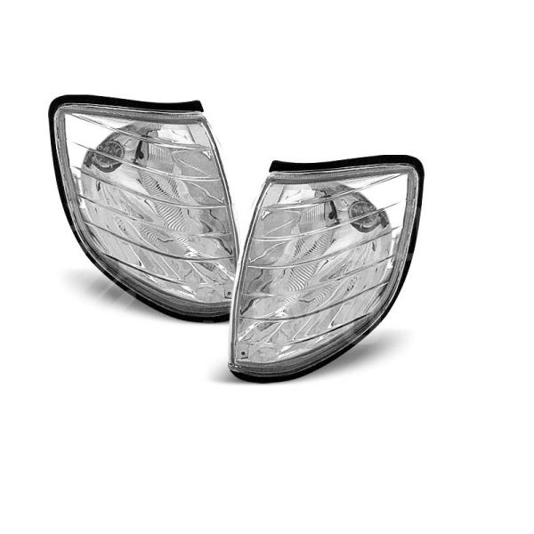 Přední blinkry, směrová světla Mercedes W140 S 91-98 - chromové