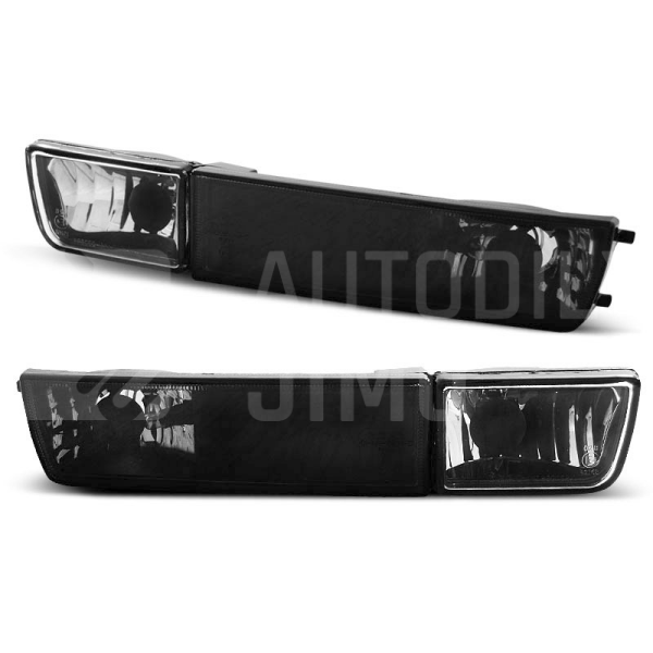 Přední blinkry, směrová světla VW Golf 3, Vento - s mlhovkou, černé Přední blinkry, směrová světla VW Golf 3, Vento - s mlhovkou, černé