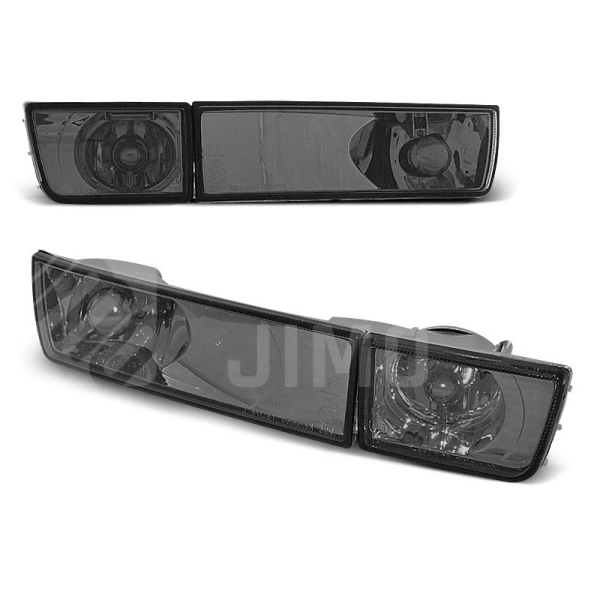 Přední blinkry, směrová světla VW Golf 3, Vento - s mlhovkou - kouřové Přední blinkry, směrová světla VW Golf 3, Vento - s mlhovkou - kouřové