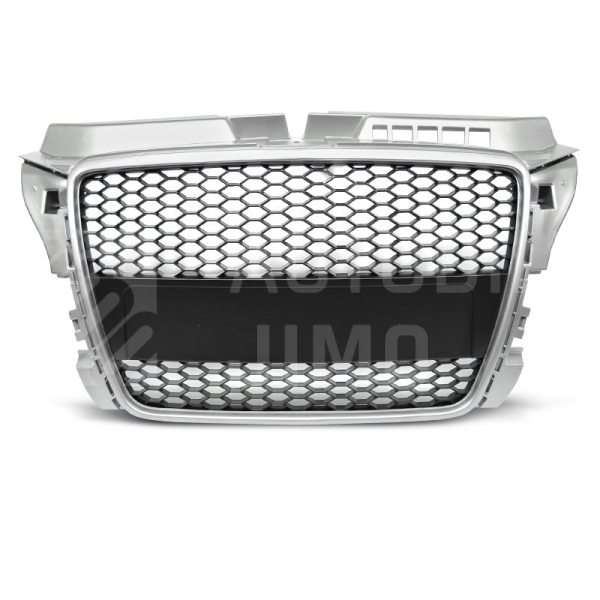 Přední maska Audi A3 (8P) 08-12 RS Style, stříbrná