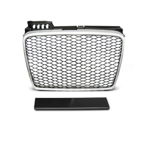 Přední maska Audi A4 B7 04-08 RS Style, matná stříbrná