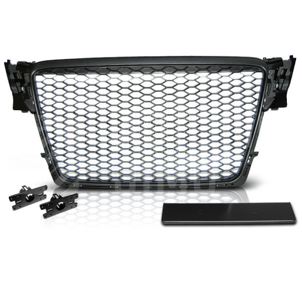 Přední maska Audi A4 B8 08-11 RS Style černá matná