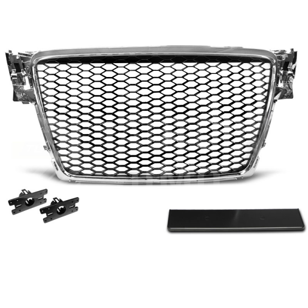 Přední maska Audi A4 B8 08-11 RS Style, chrom