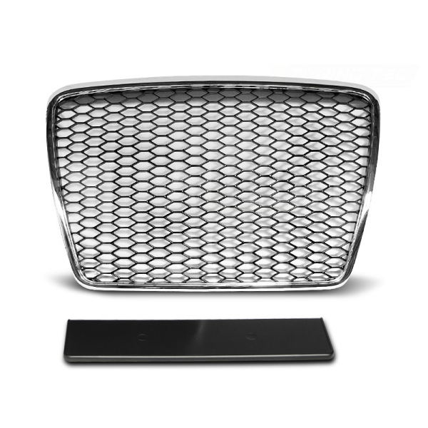 Přední maska Audi A6 C6 09-11 RS Style, chrom Přední maska Audi A6 C6 09-11 RS Style, chrom