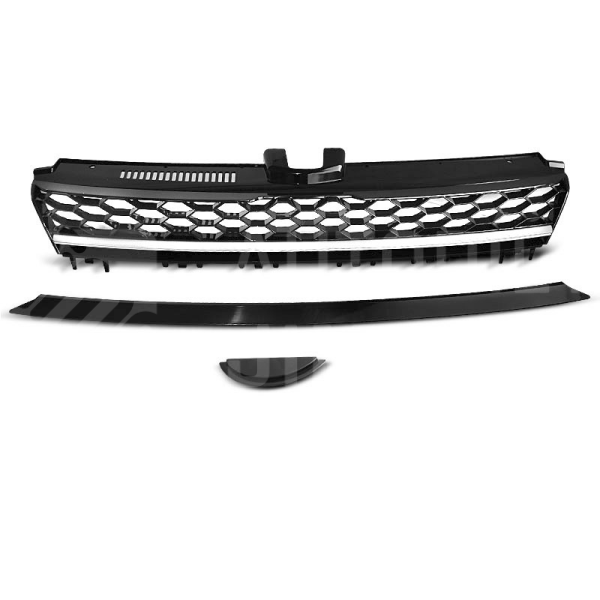 Přední maska Volkswagen Golf VII, R Style, chrom