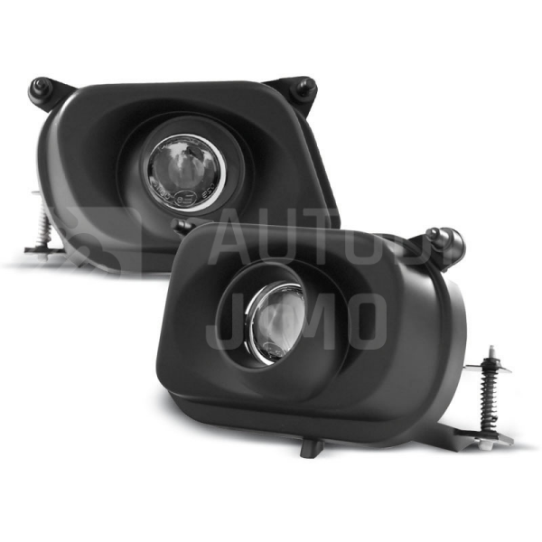 Přední mlhová světla, mlhovky Mercedes W210 95-99, černé s čočkou Přední mlhová světla, mlhovky Mercedes W210 95-99, černé s čočkou
