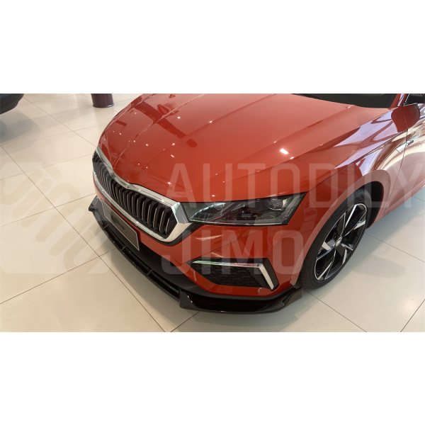 STTuning Spojler předního nárazníku Škoda Octavia 4  2020-současnost - pohled shora STTuning Spojler předního nárazníku Škoda Octavia 4  2020-současnost - pohled shora