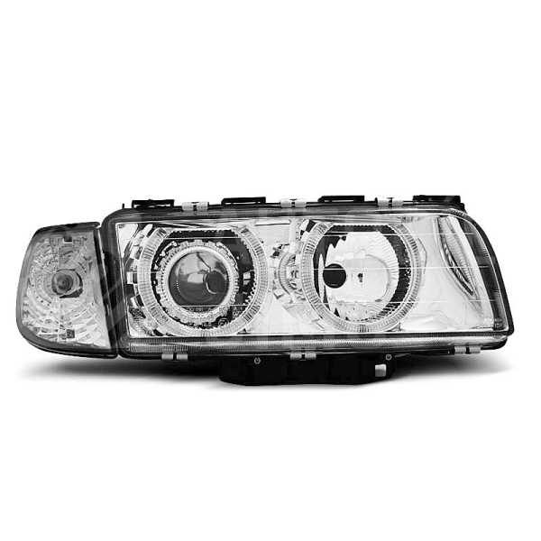 Přední světla Angel Eyes BMW E38 06.94 - 08.98 chromové Přední světla Angel Eyes BMW E38 06.94 - 08.98 chromové