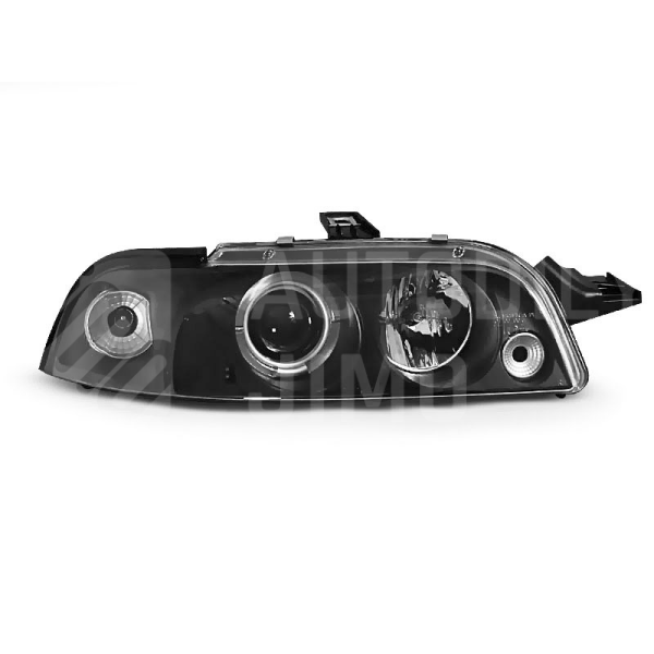 Přední světla Angel Eyes Fiat Punto 93-96 černá