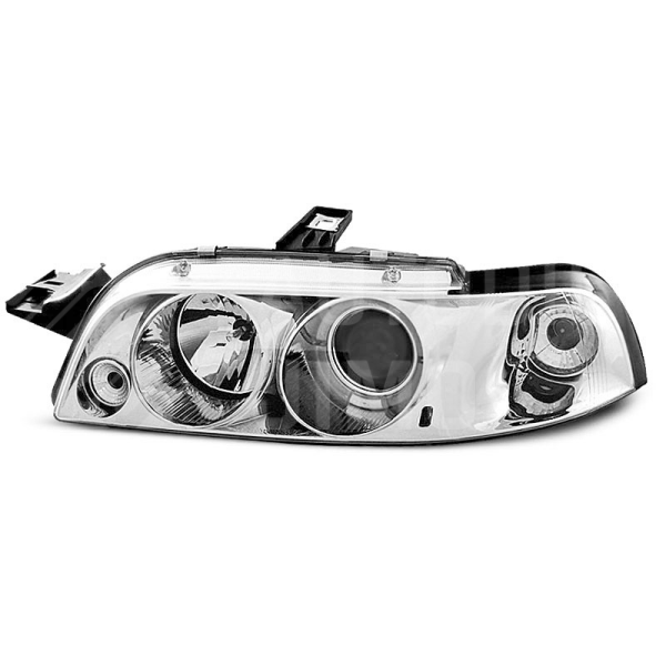 Přední světla Angel Eyes Fiat Punto 93-96 chromová