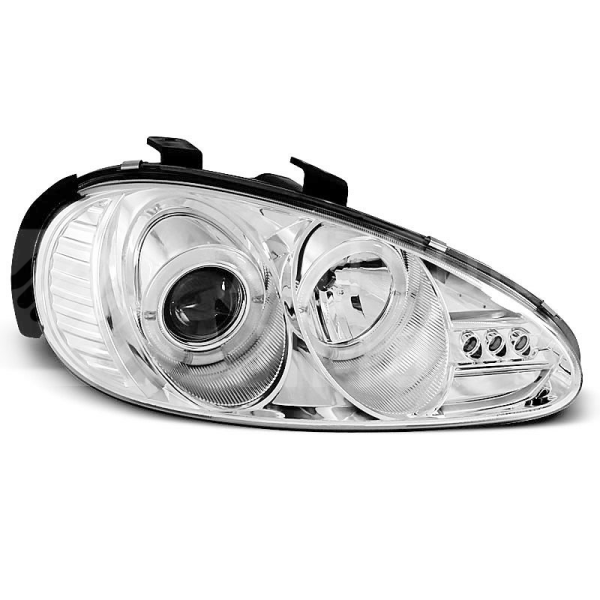 Přední světla Angel Eyes Mazda MX-3 91-98 chromová