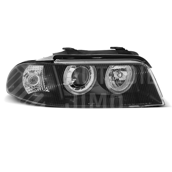 Přední světla AUDI A4 B5 Facelift 99-00- ANGEL EYES Černá Přední světla AUDI A4 B5 Facelift 99-00- ANGEL EYES Černá
