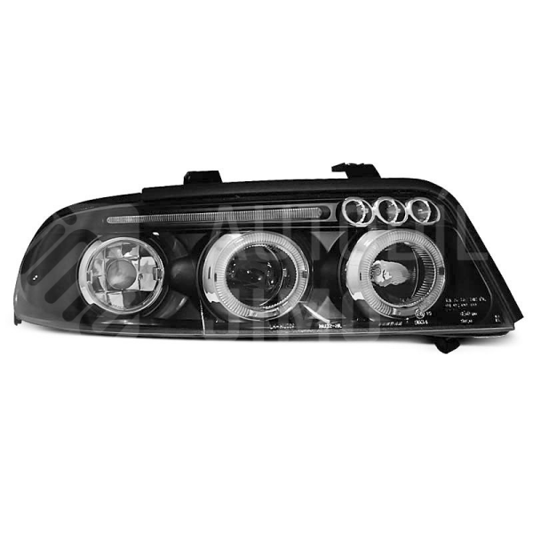 Přední světla AUDI A4 B5 Facelift - ANGEL EYES Černá Přední světla AUDI A4 B5 Facelift - ANGEL EYES Černá