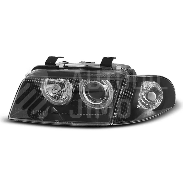 Přední světla AUDI A4 B5 r.v.94-99-  ANGEL EYES Černá Přední světla AUDI A4 B5 r.v.94-99-  ANGEL EYES Černá