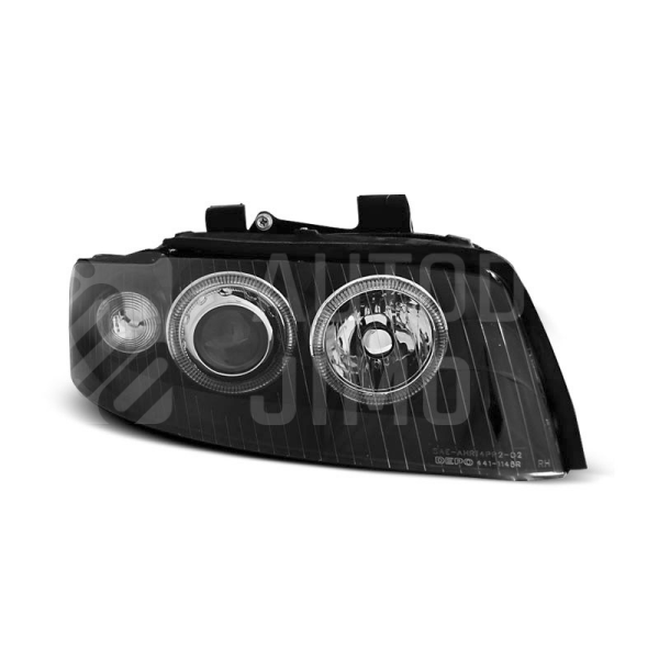 Přední světla AUDI A4 B6 00-04 - ANGEL EYES, XENON - Černá Přední světla AUDI A4 B6 00-04 - ANGEL EYES, XENON - Černá