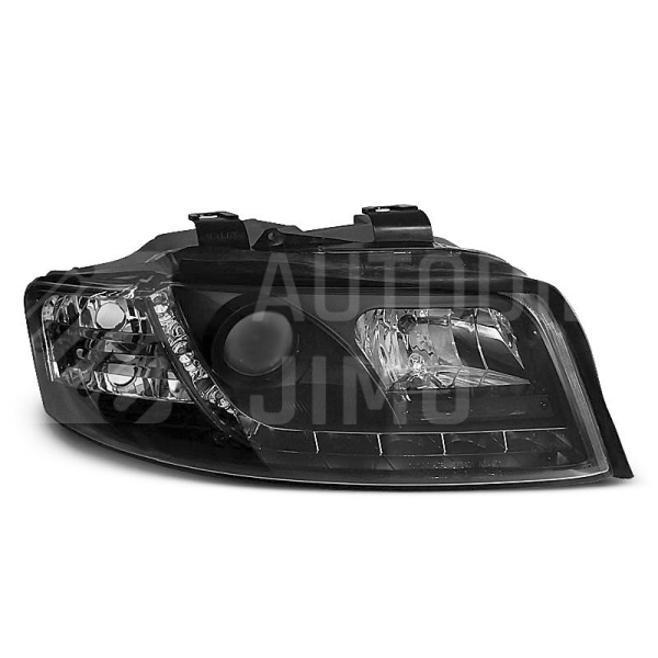 Přední světla AUDI A4 B6 - DAYLIGHT Černá Přední světla AUDI A4 B6 - DAYLIGHT Černá