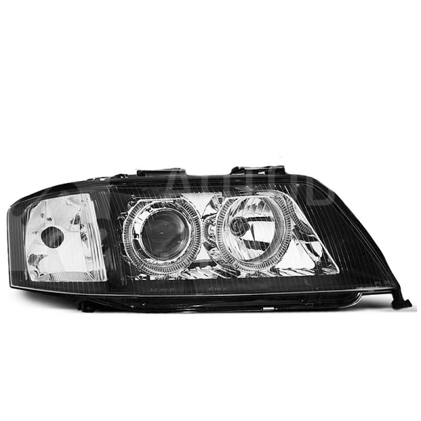 Přední světla AUDI A6 C5 97-99 -ANGEL EYES Černá Přední světla AUDI A6 C5 97-99 -ANGEL EYES Černá