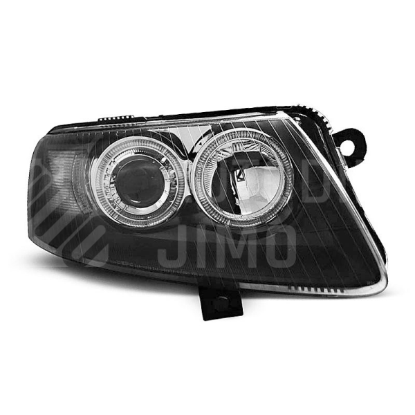 Přední světla AUDI A6 C6 04-08 ANGEL EYES Černá Přední světla AUDI A6 C6 04-08 ANGEL EYES Černá
