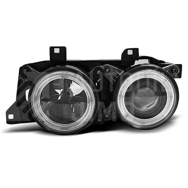 Přední světla BMW E32/34-ANGEL EYES Černá Přední světla BMW E32/34-ANGEL EYES Černá