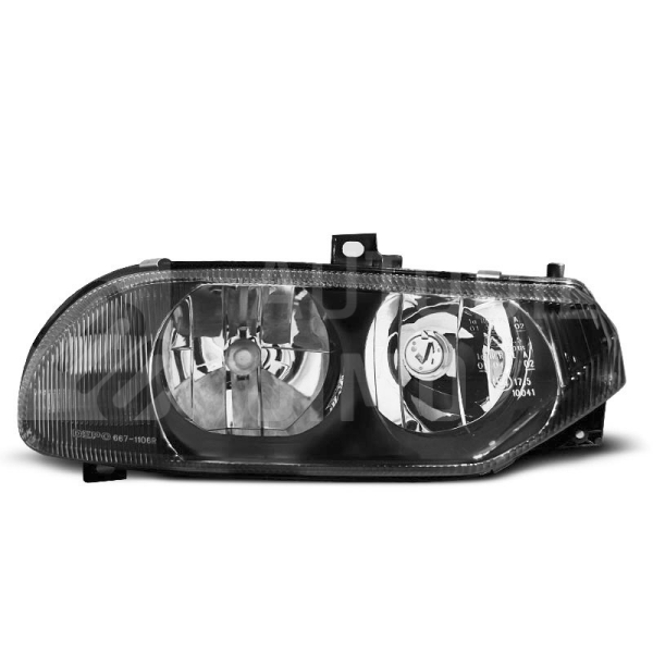 Přední světla, lampy Alfa Romeo 156 - černé Přední světla, lampy Alfa Romeo 156 - černé