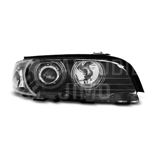 Přední světla, lampy Angel Eyes CCFL BMW E46 coupé, cabrio 99-01 černé H7 Přední světla, lampy Angel Eyes CCFL BMW E46 coupé, cabrio 99-01 černé H7
