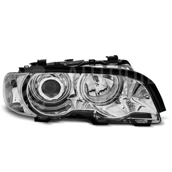 Přední světla, lampy Angel Eyes CCFL BMW E46 coupé, cabrio 99-01 chromová H7 Přední světla, lampy Angel Eyes CCFL BMW E46 coupé, cabrio 99-01 chromová H7