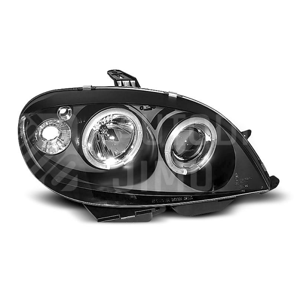 Přední světla, lampy Angel Eyes Citroen Saxo 99-03 černá H1