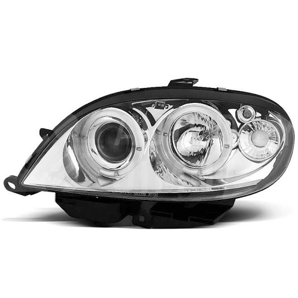 Přední světla, lampy Angel Eyes Citroen Saxo 99-03 chromová H1