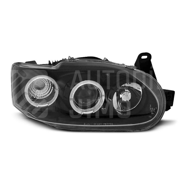 Přední světla, lampy Angel Eyes Ford Escort, Orion 95-00 černá